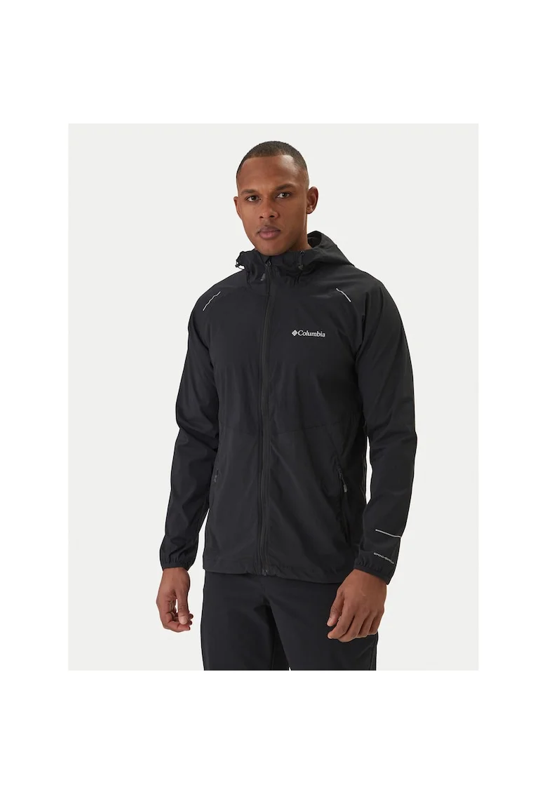 Jacheta sport barbati,  neagra, 96% nailon, 4% elastan,