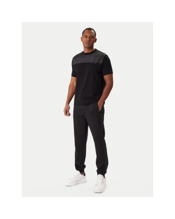 Pantaloni sport barbati,  poliester, negru,