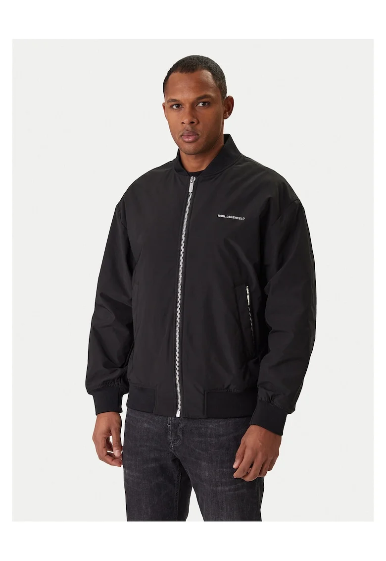 Geaca bomber  pentru barbati, Negru