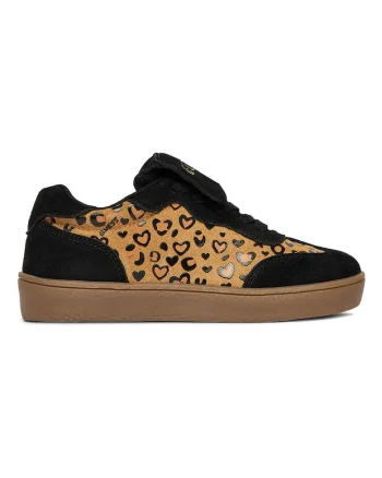 Pantofi sport copii,  piele naturala, negru, confortabili