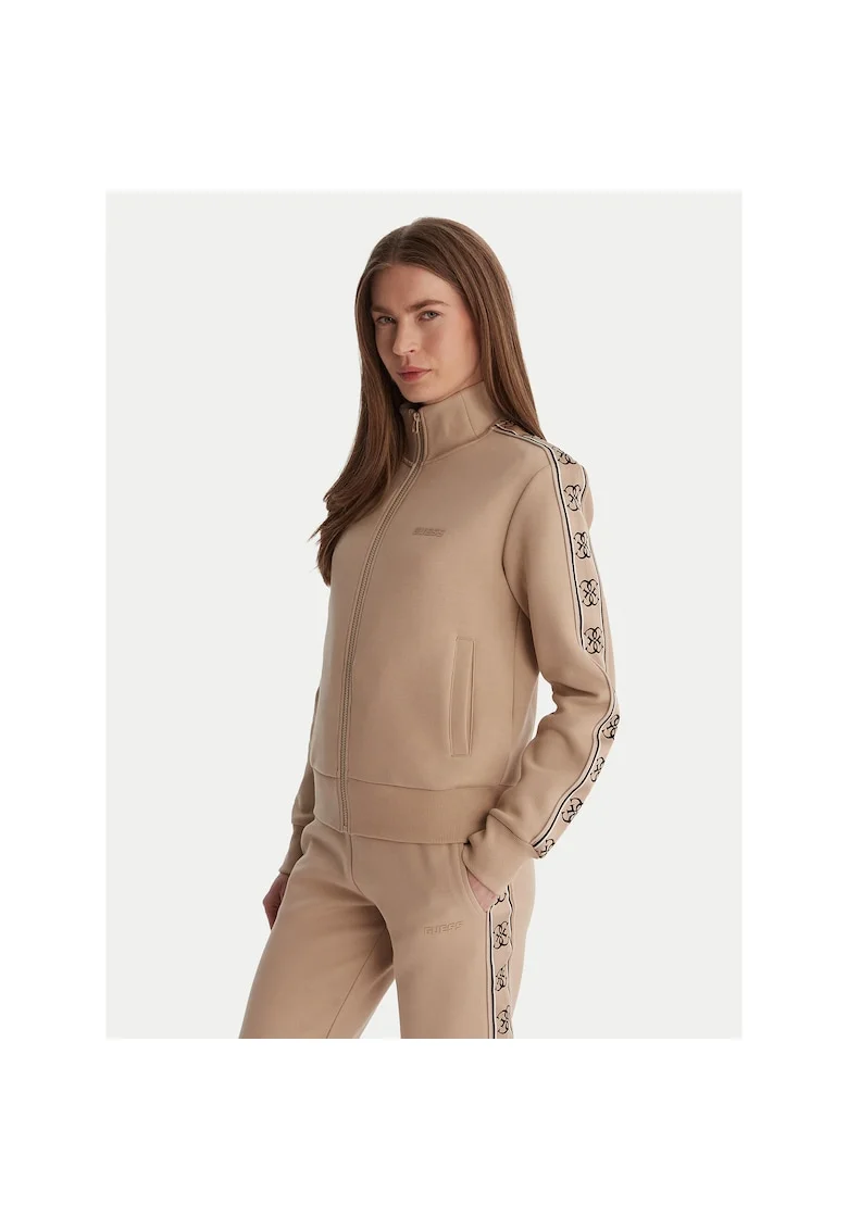 Bluza sport dama,  bumbac-poliester, bej,