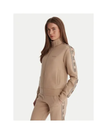 Bluza sport dama,  bumbac-poliester, bej,