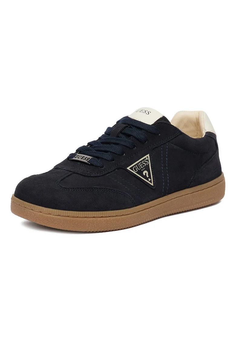 Pantofi sport copii,  piele naturala, bleumarin, velcro