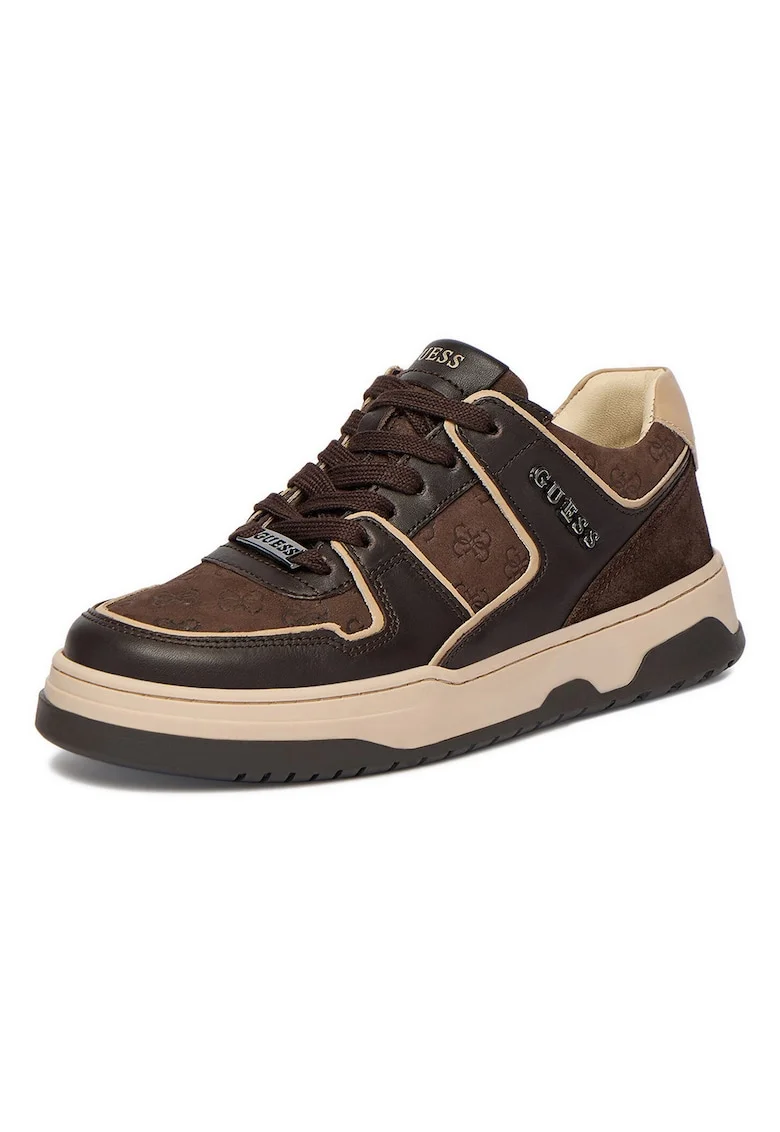 Pantofi sport copii,  piele naturala, maro, confortabil