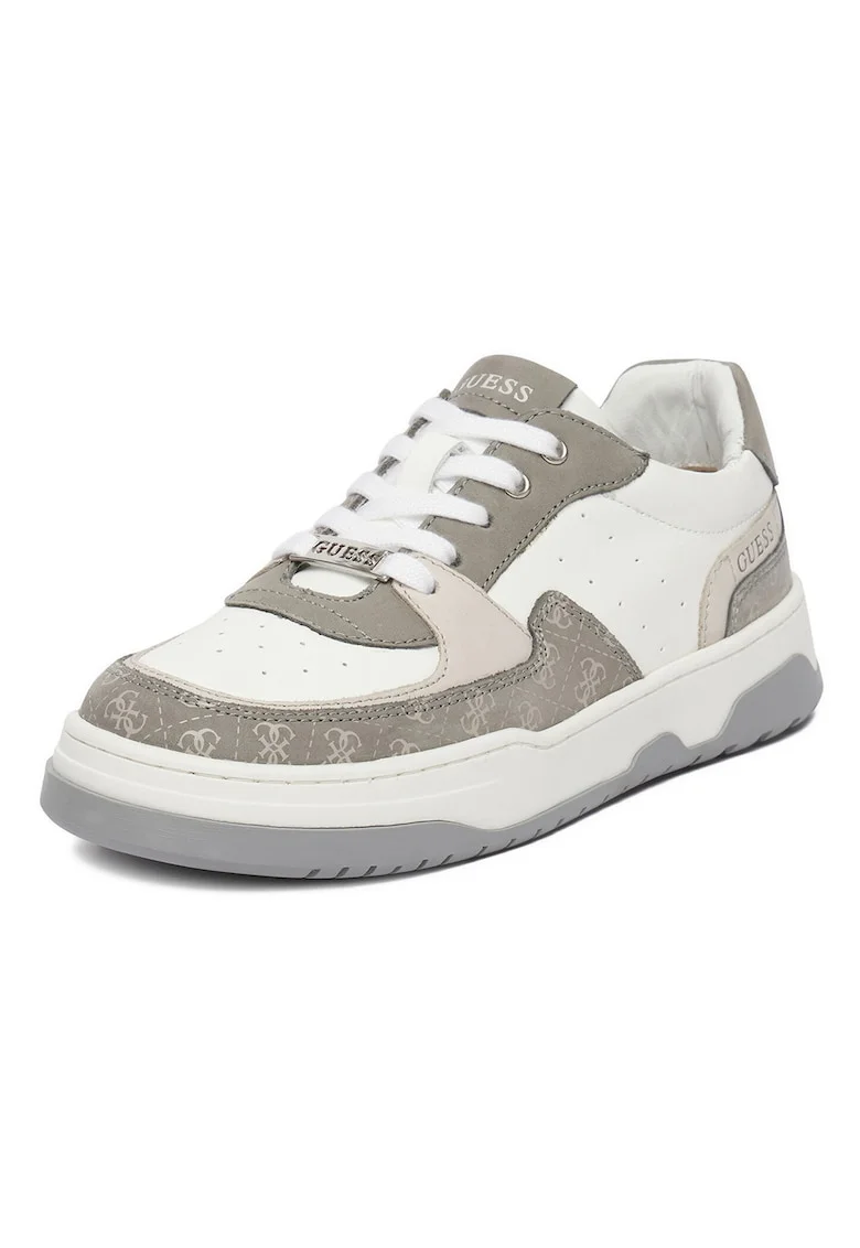 Pantofi sport copii,  piele naturala, gri, confortabili
