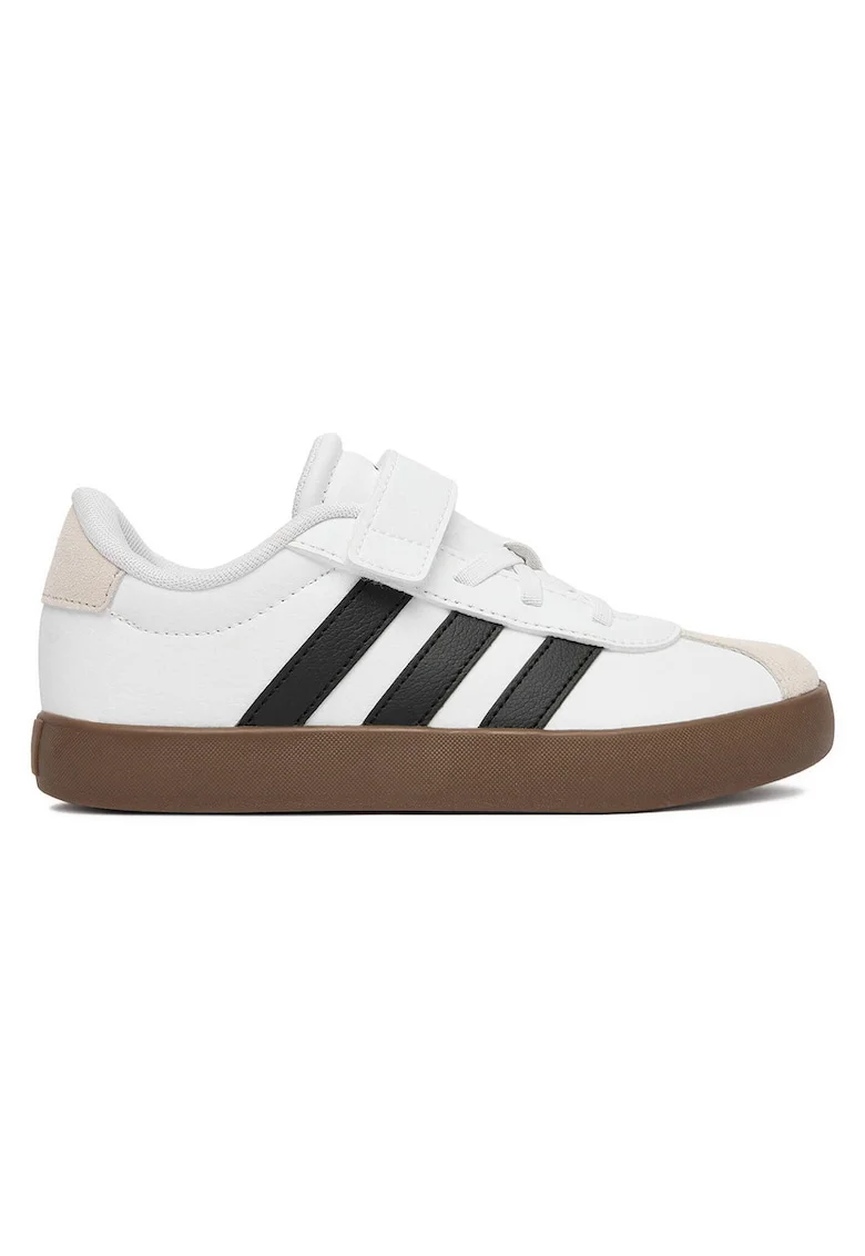 Pantofi sport,  material sintetic, alb, sistem de inchidere Velcro
