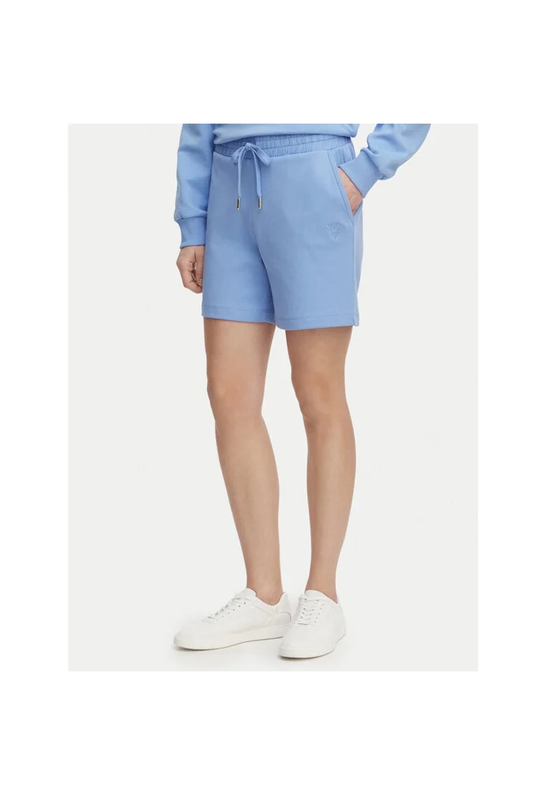 Pantaloni sport dama,  bumbac si poliester, albastru deschis