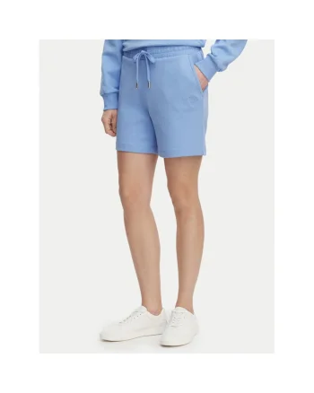 Pantaloni sport dama,  bumbac si poliester, albastru deschis