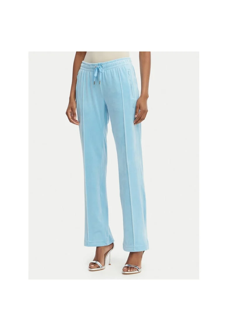 Pantaloni sport dama,  poliester, albastru deschis