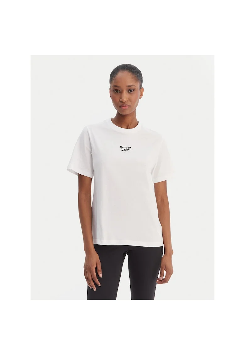 Tricou sport dama,  din bumbac, alb