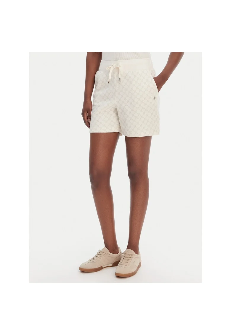 Pantaloni sport de dama,  bej, bumbac si poliester