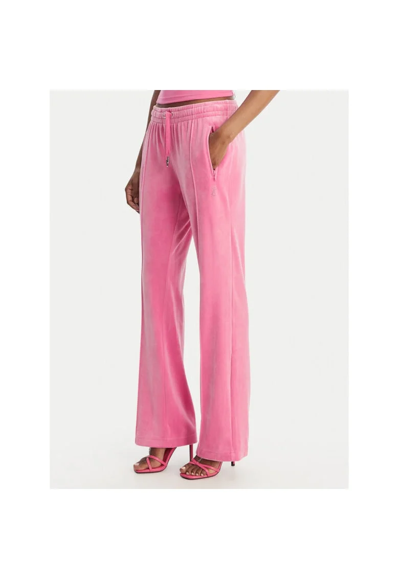 Pantaloni sport dama,  poliester, roz,