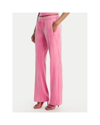 Pantaloni sport dama,  poliester, roz,