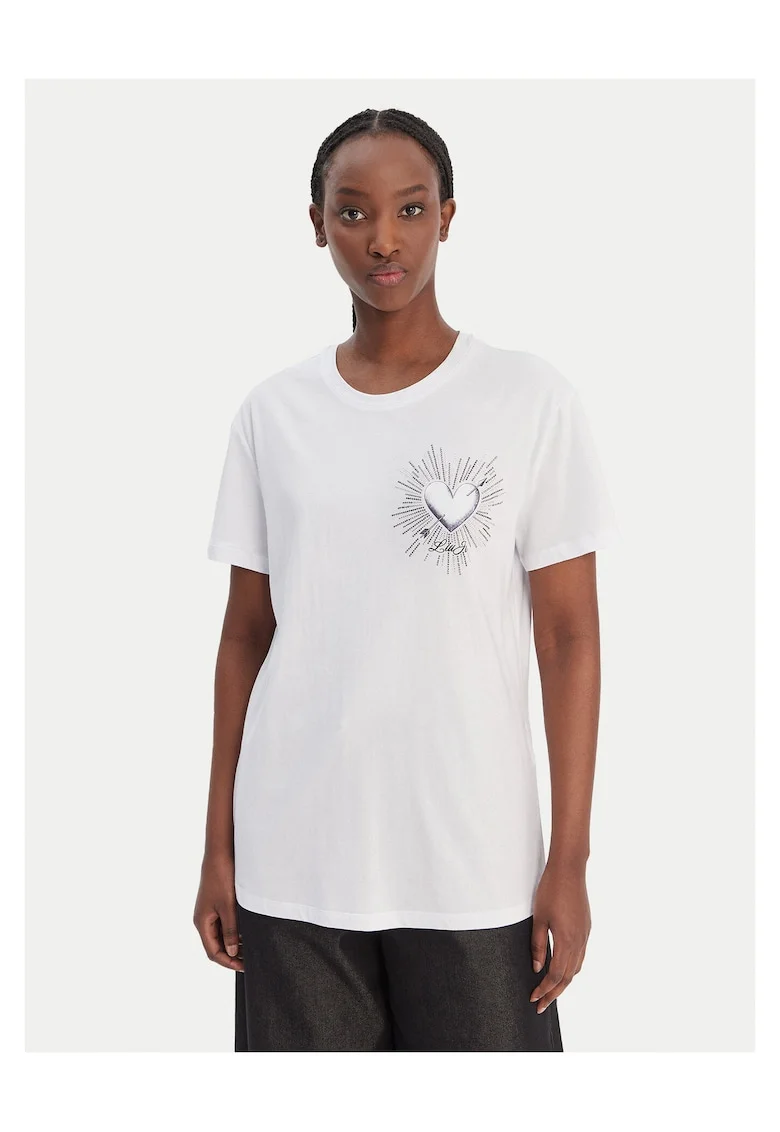 Tricou pentru Femei,  Alb, material bumbac 100%