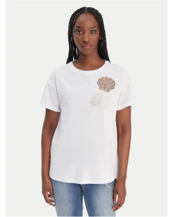 Tricou Femei,  Alb, Bumbac 100%,