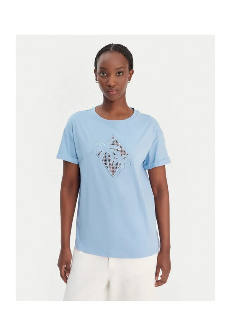 Tricou Femei,  Bumbac, Albastru,