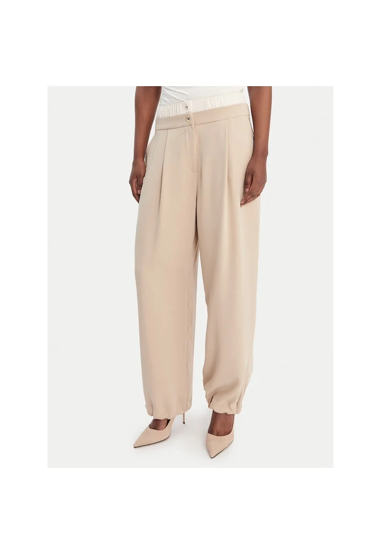 Pantaloni sport dama,  poliester, 48987, Bej