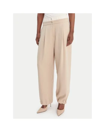 Pantaloni sport dama,  poliester, 48987, Bej