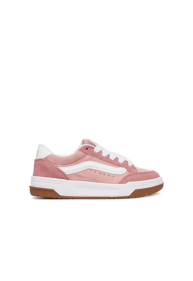 Pantofi sport = copii,  piele naturala, roz/alb