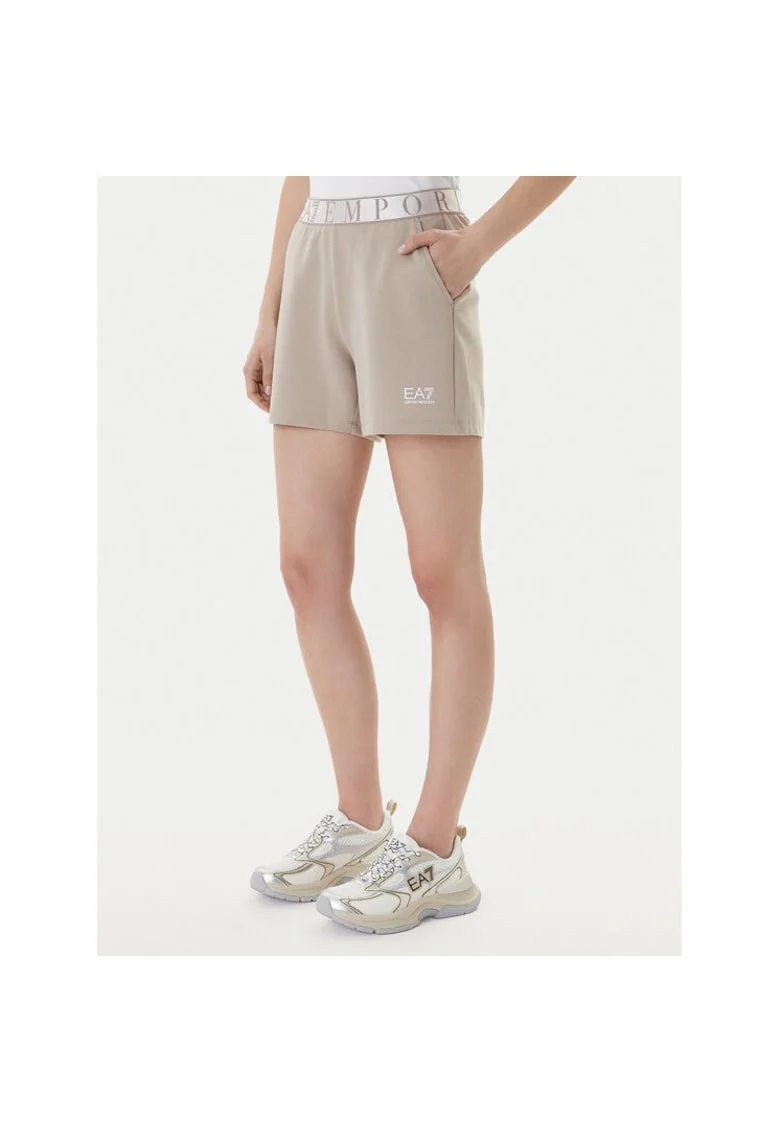 Pantaloni sport dama,  bej, 50% poliester, 24% bumbac