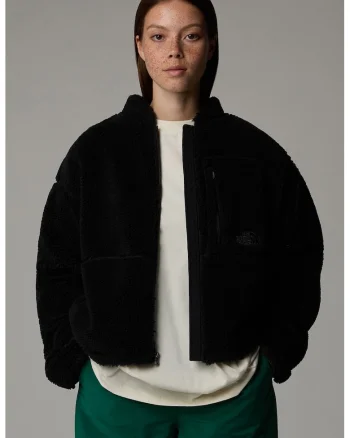 Jacheta cu fermoar si model uni, Negru