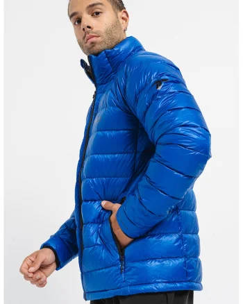 Geaca cu umplutura de puf Arctic, Negru/Albastru royal