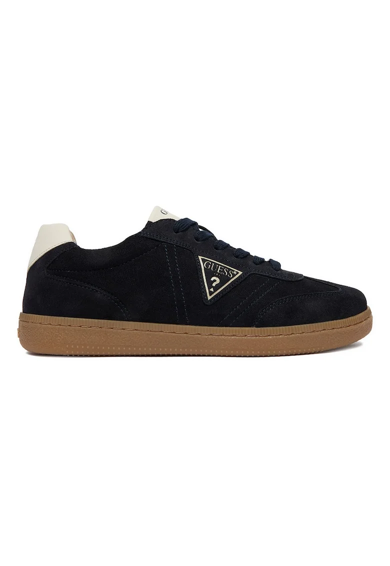 Pantofi sport copii,  piele naturala, albastru, velcro