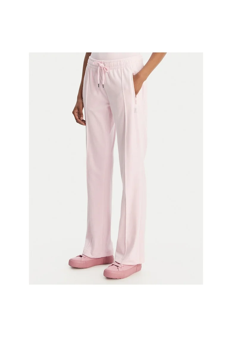 Pantaloni sport dama,  poliester, roz
