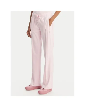 Pantaloni sport dama,  poliester, roz