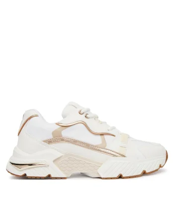 Pantofi sport dama,  alb, textil