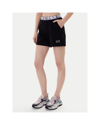 Pantaloni sport dama,  negru, din 50% poliester, 24% bumbac