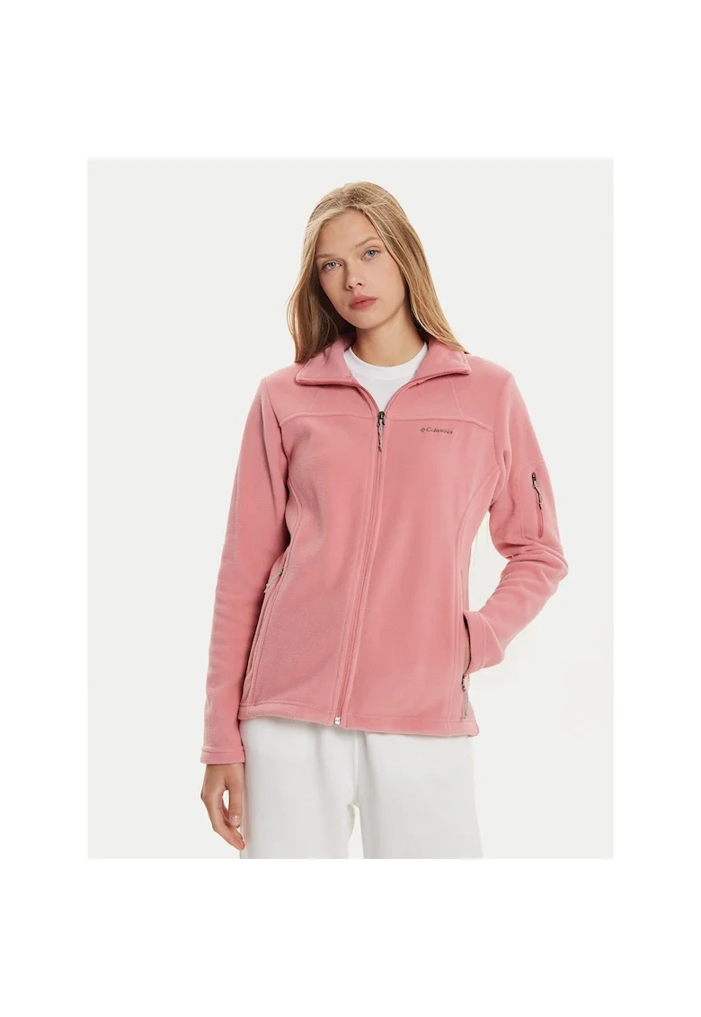 Jacheta sport dama,  poliester, roz, fermoar