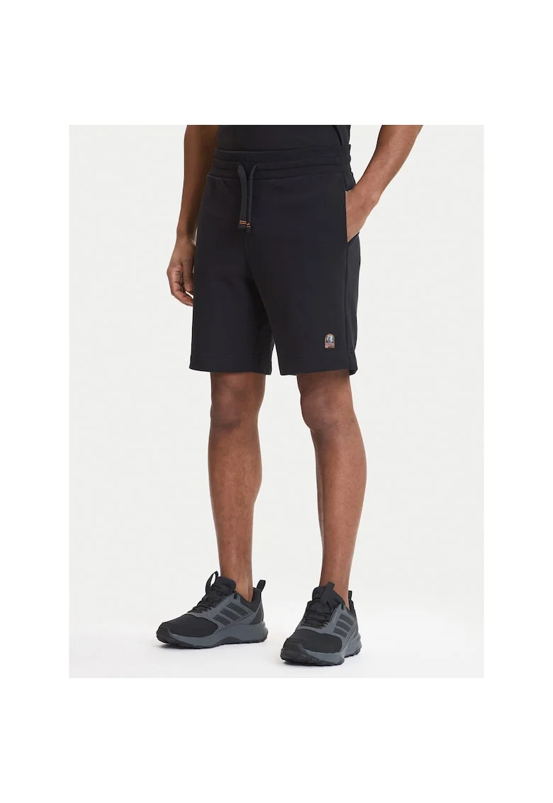 Pantaloni sport barbati,  bumbac, negru, 85% bumbac, 15% poliester