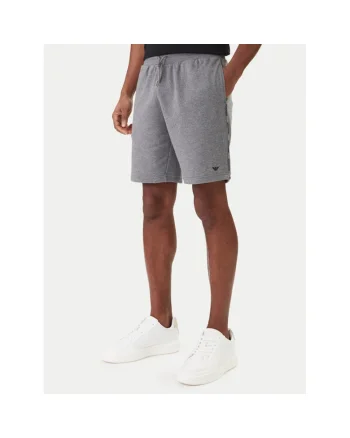 Pantaloni scurti sport Barbati, Emporio Armani, gri, bumbac 75%, poliester 25%