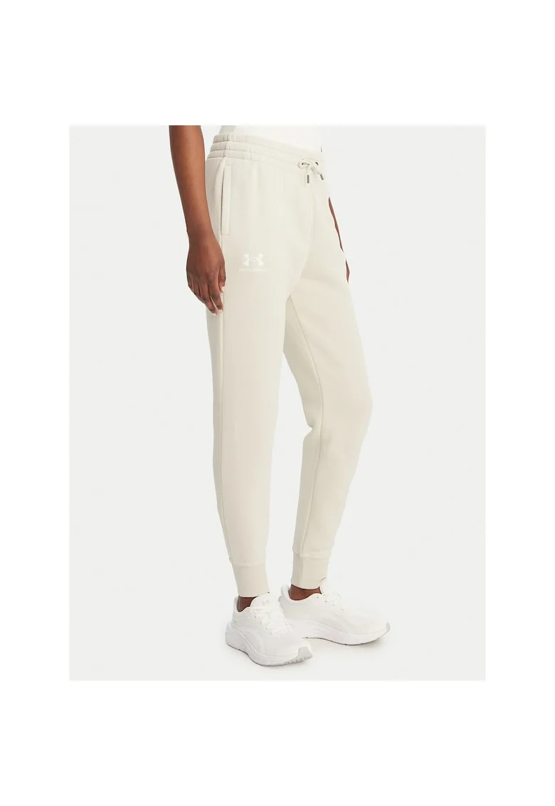 Pantaloni sport dama,  bumbac, bej, 80% bumbac, 20% poliester