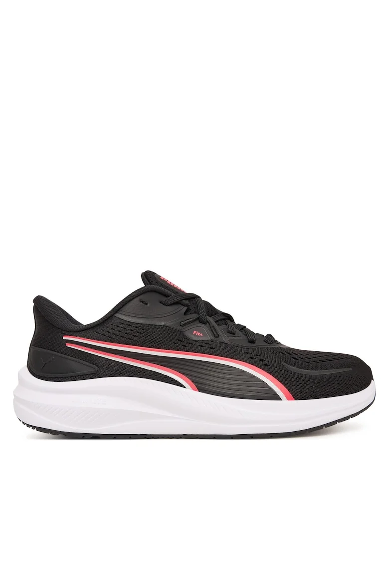 Pantofi sport dama,  negru/roz, material textil