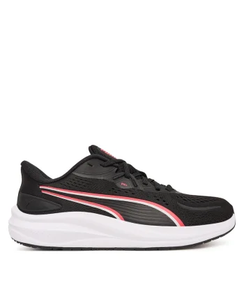 Pantofi sport dama,  negru/roz, material textil