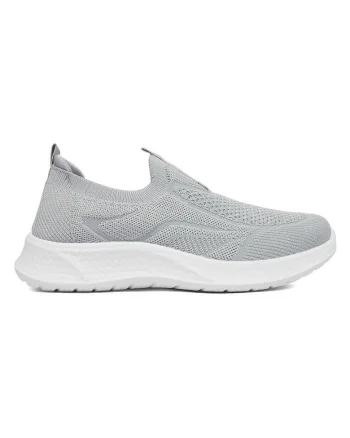 Pantofi sport dama,  gri, material textil