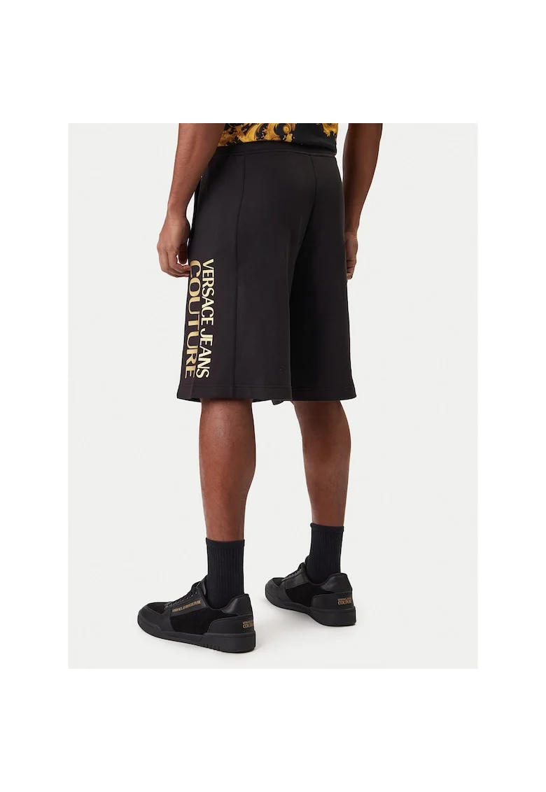 Pantaloni scurti sport Barbati,  bumbac, negru