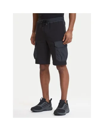 Pantaloni scurti sport Barbati,  bumbac, negru