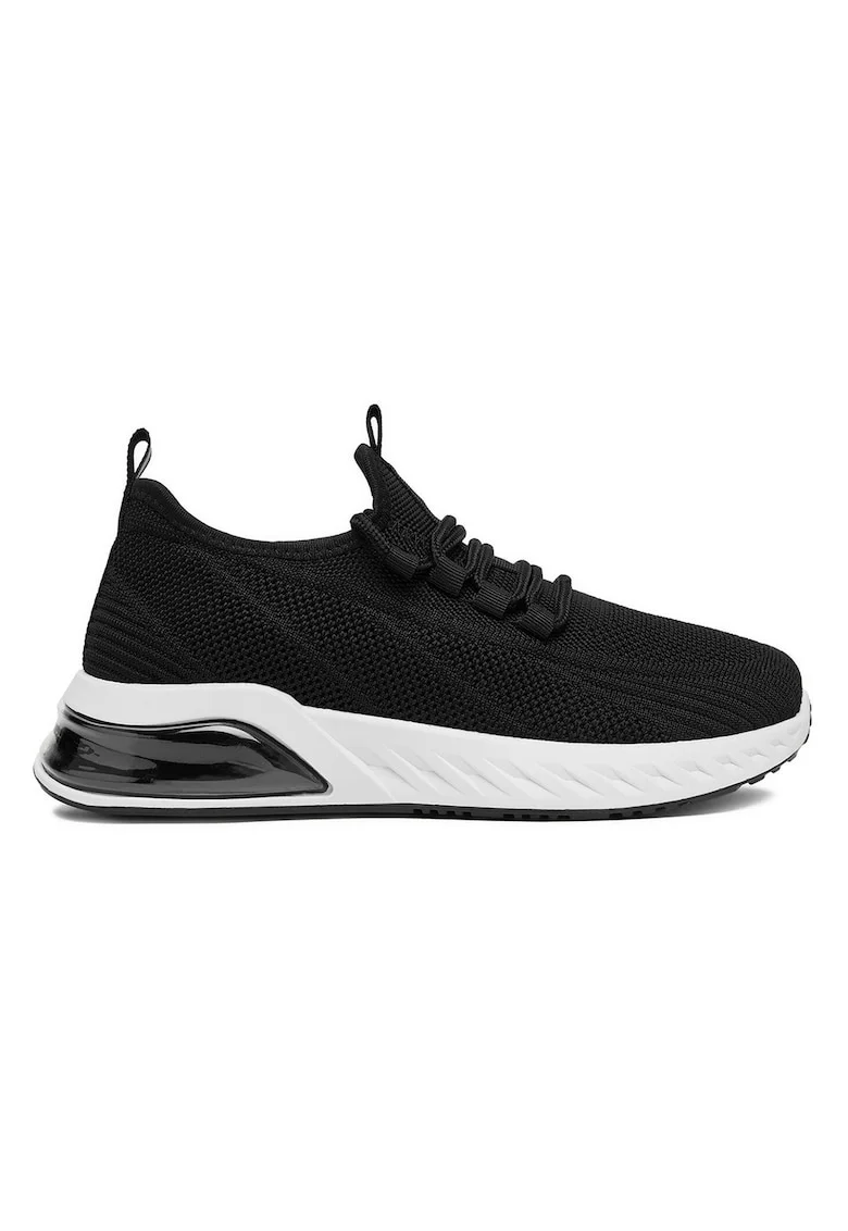 Pantofi sport dama  material textil, negri