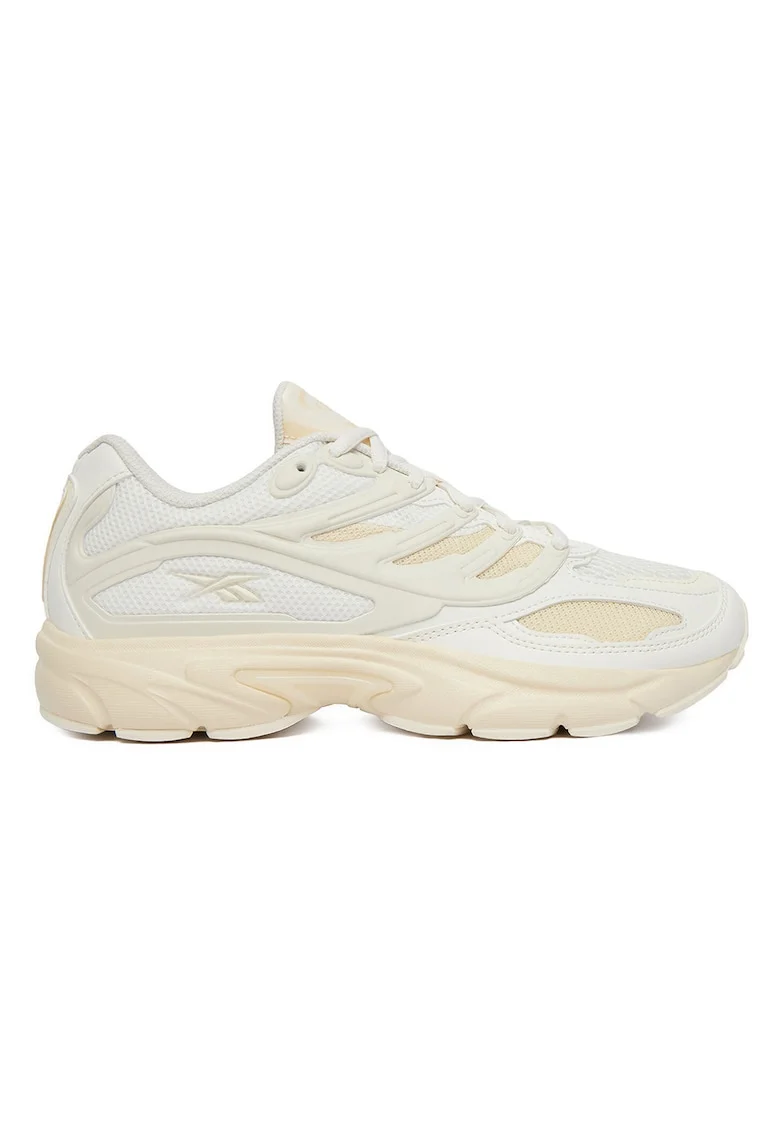 Pantofi sport dama,  material sintetic, alb, talpa groasa