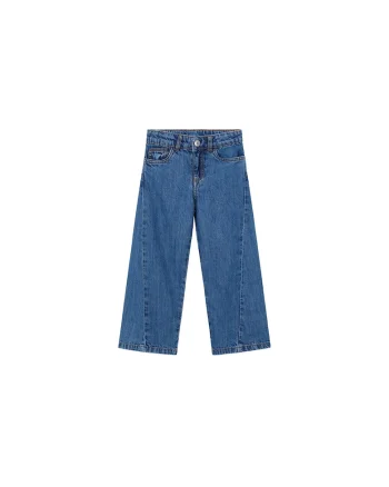 Blugi fete,  talie inalta, bleumarin, bumbac/lyocell