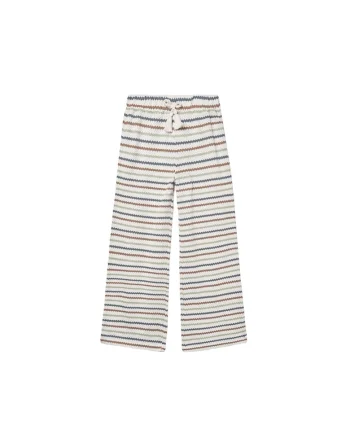 Pantaloni tricotati fete,  bumbac/poliester/viscoza, multicolor