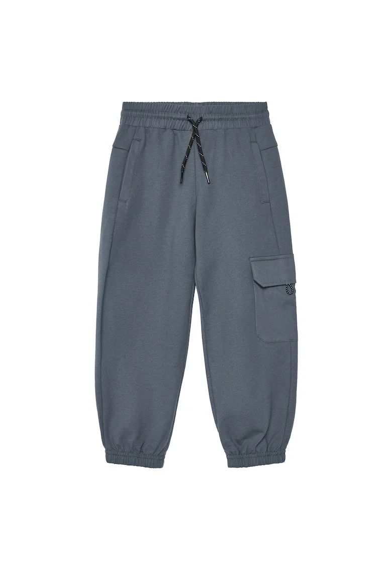 Pantaloni baieti,  gri, bumbac, poliester,