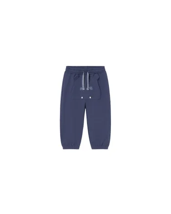 Pantaloni de trening pentru baieti,  bumbac/poliester, bleumarin