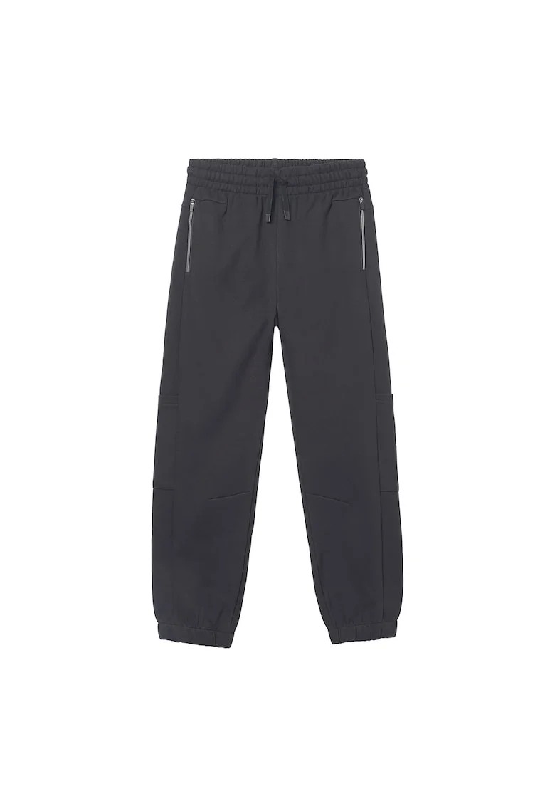 Pantaloni de trening pentru baieti,  bumbac/poliester, negru