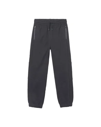 Pantaloni de trening pentru baieti,  bumbac/poliester, negru
