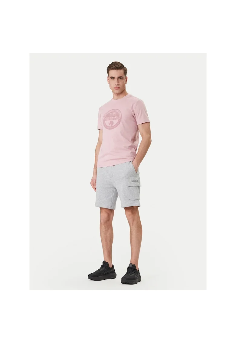 Pantaloni scurti sport Barbati,  Gri, bumbac,