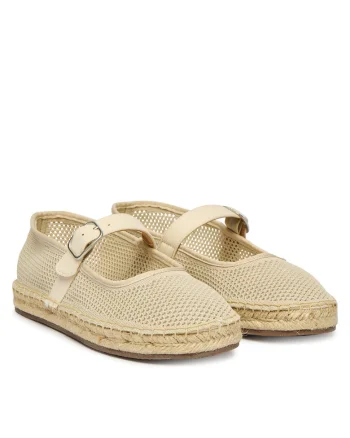 Espadrile dama,  material textil, bej